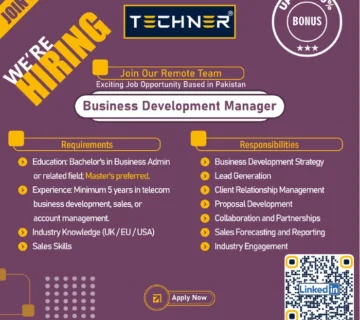 Techner - Jobs - Business Development Manager